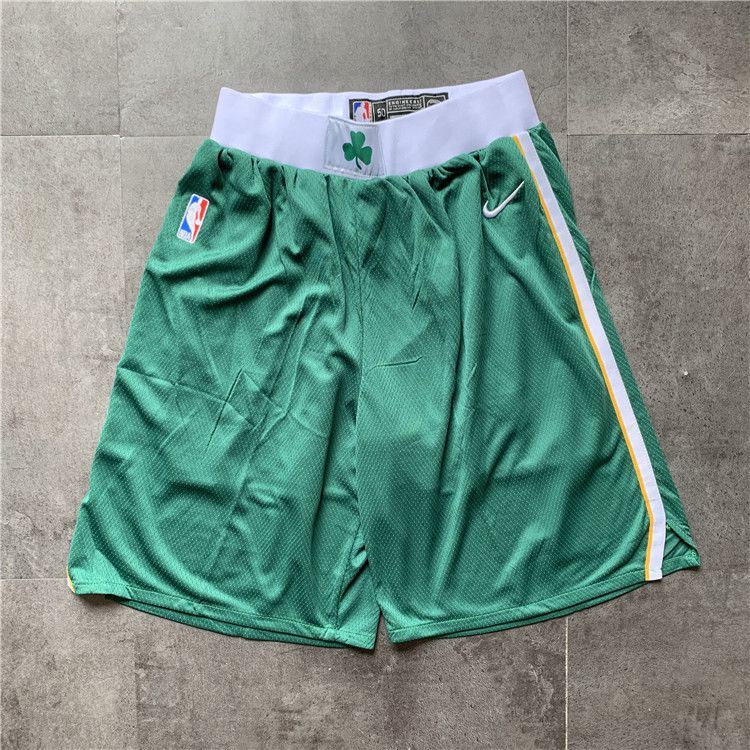 Cheap Men NBA Boston Celtics Green Nike Shorts 0416